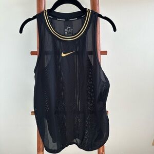 Nike sheer jersey workout top